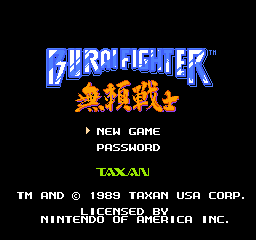 Burai Fighter (USA) Title Screen